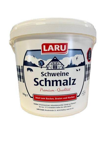LARU - Schweineschmalz im 10 kg Eimer (rein-weiße Qualität) LARU - Schweineschmalz im 10 kg Eimer (rein-weiße Qualität)