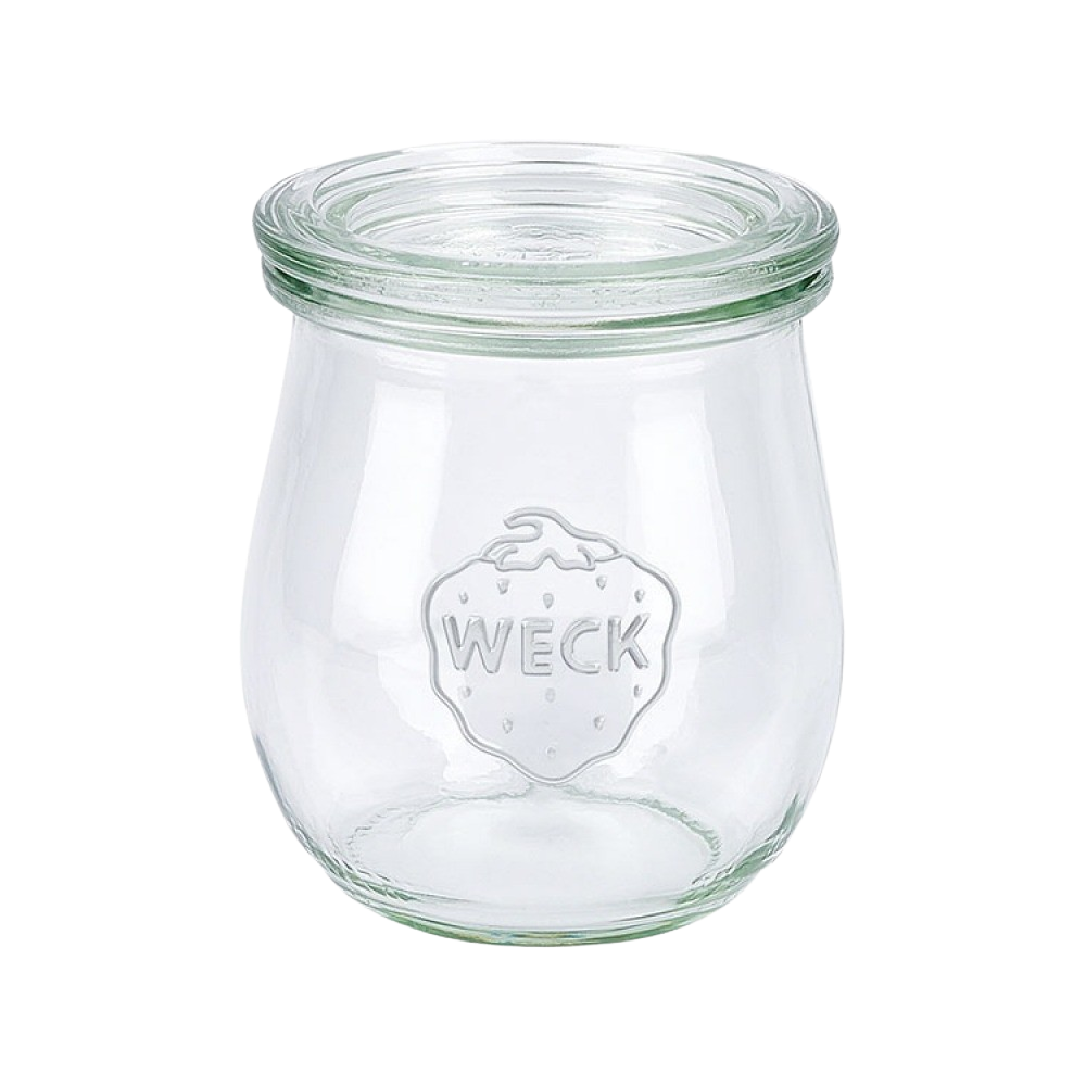 Weck - Mini-Tulpenglas mit Deckel, 220 ml, 762, 12 Stück