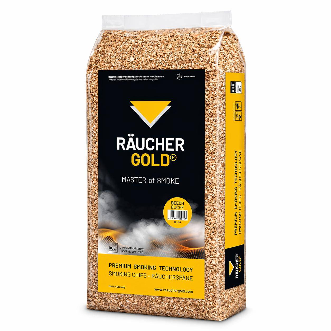 Räuchergold - Räucherspäne, KL 1/4, 15 kg Sack