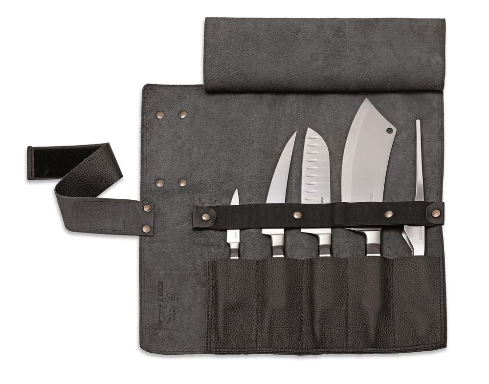 F. DICK - Leder-Rolltasche 1905, 5-tlg, schwarz, 8196800-01