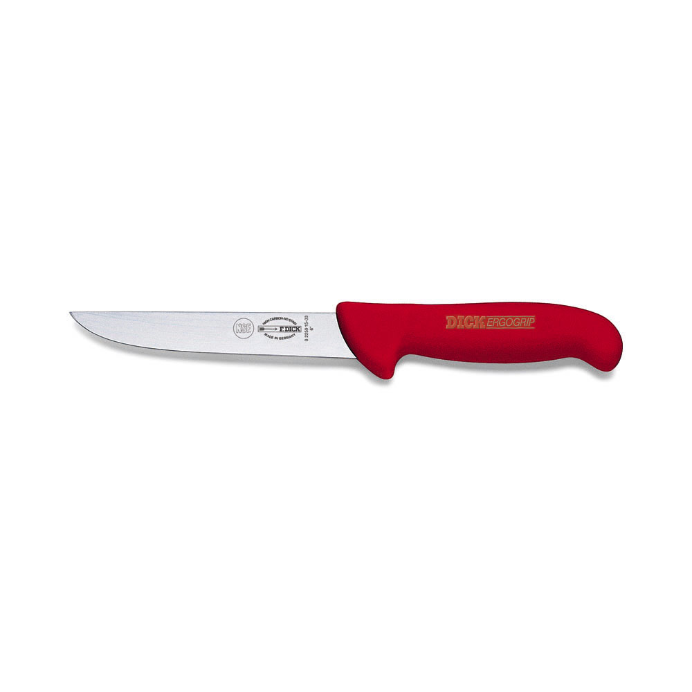 F. DICK - ErgoGrip Ausbeinmesser, breit, 15 cm, rot, 8225915-03