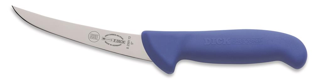 F. DICK - ErgoGrip Ausbeinmesser, geschweifte Klinge, steif, 13 cm, blau, 8299113