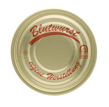 Fuduu.de - Dosendeckel, 73 mm, 100 Stück, Blutwurst
