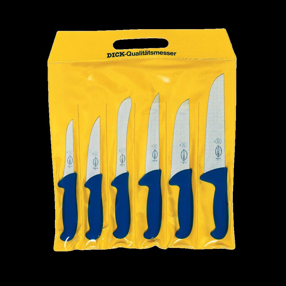 F. DICK - ErgoGrip Messersatz, 6-tlg., blau, 8256200