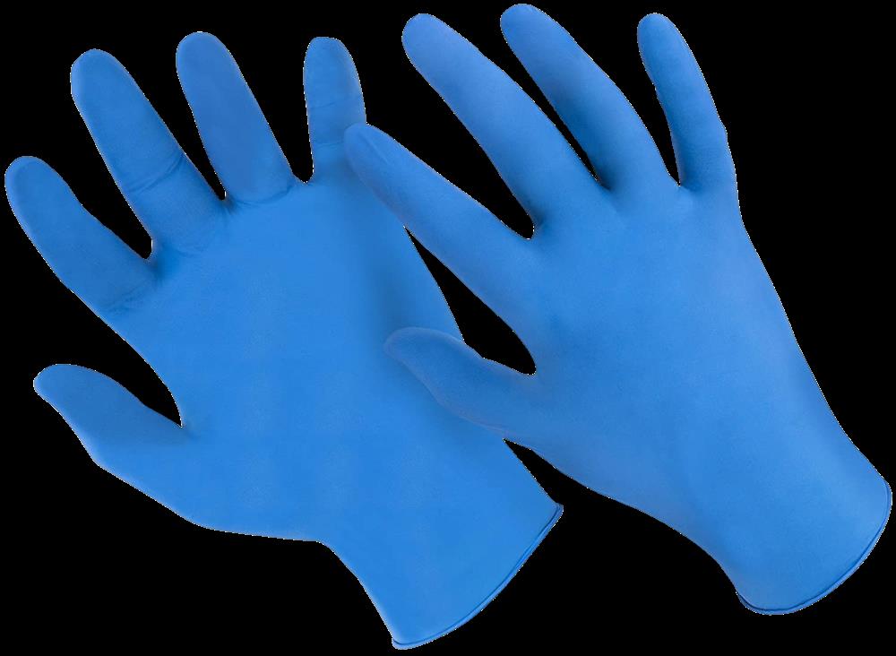 OK ecoline - Nitril Handschuhe, blau, 100 Stück, XL