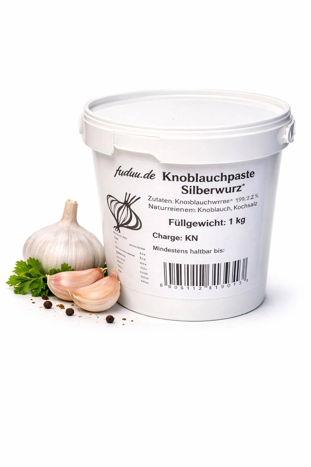 Fuduu.de - Knoblauchpaste, 1 kg Eimer