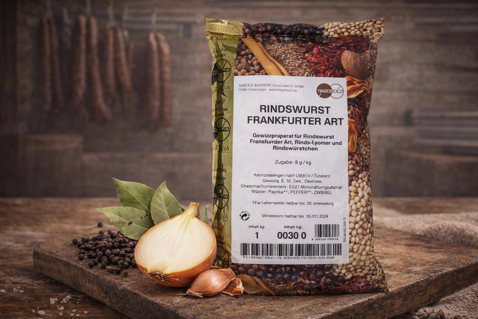 Hagesüd - Rindswurst Frankfurter Art, 1 kg Beutel