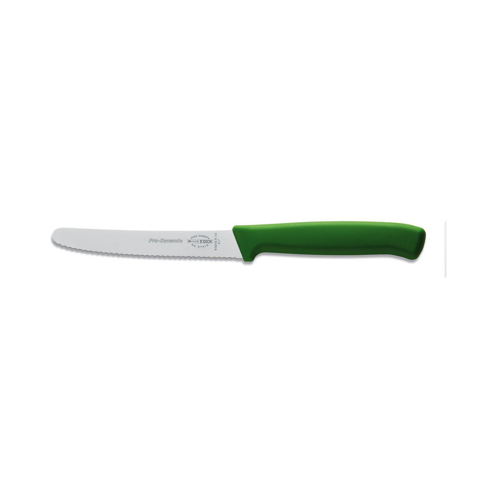 F. DICK - ProDynamic Allzweckmesser, Wellenschliff, 11 cm, grün, 8501511-14