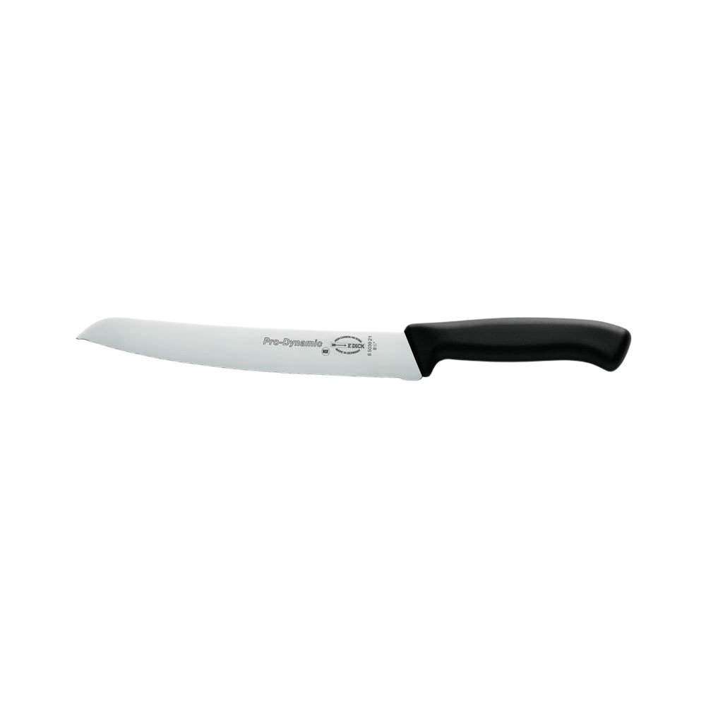 F. DICK - ProDynamic Brotmesser, Wellenschliff, 21 cm, schwarz, 8503921