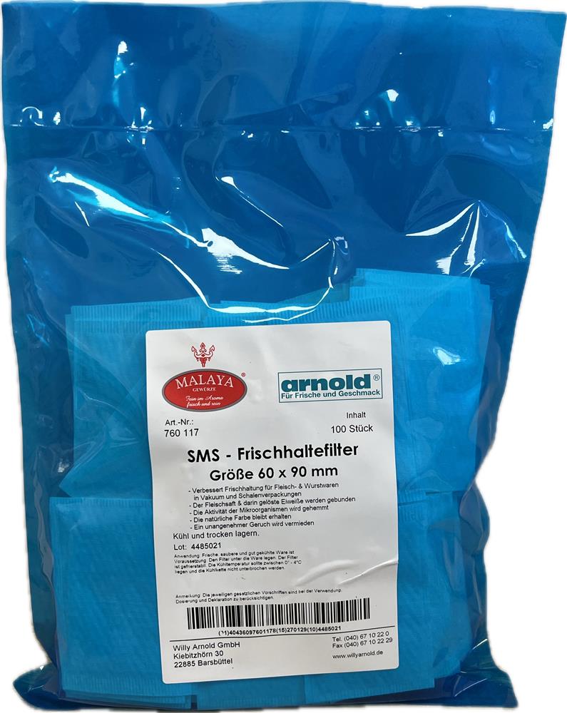 Arnold - SMS Frischhaltefilter, 60 x 90 mm, 100 Stück