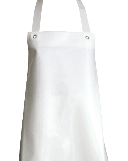 Schlachthausschürze "Primus", offen, 100 cm, weiß