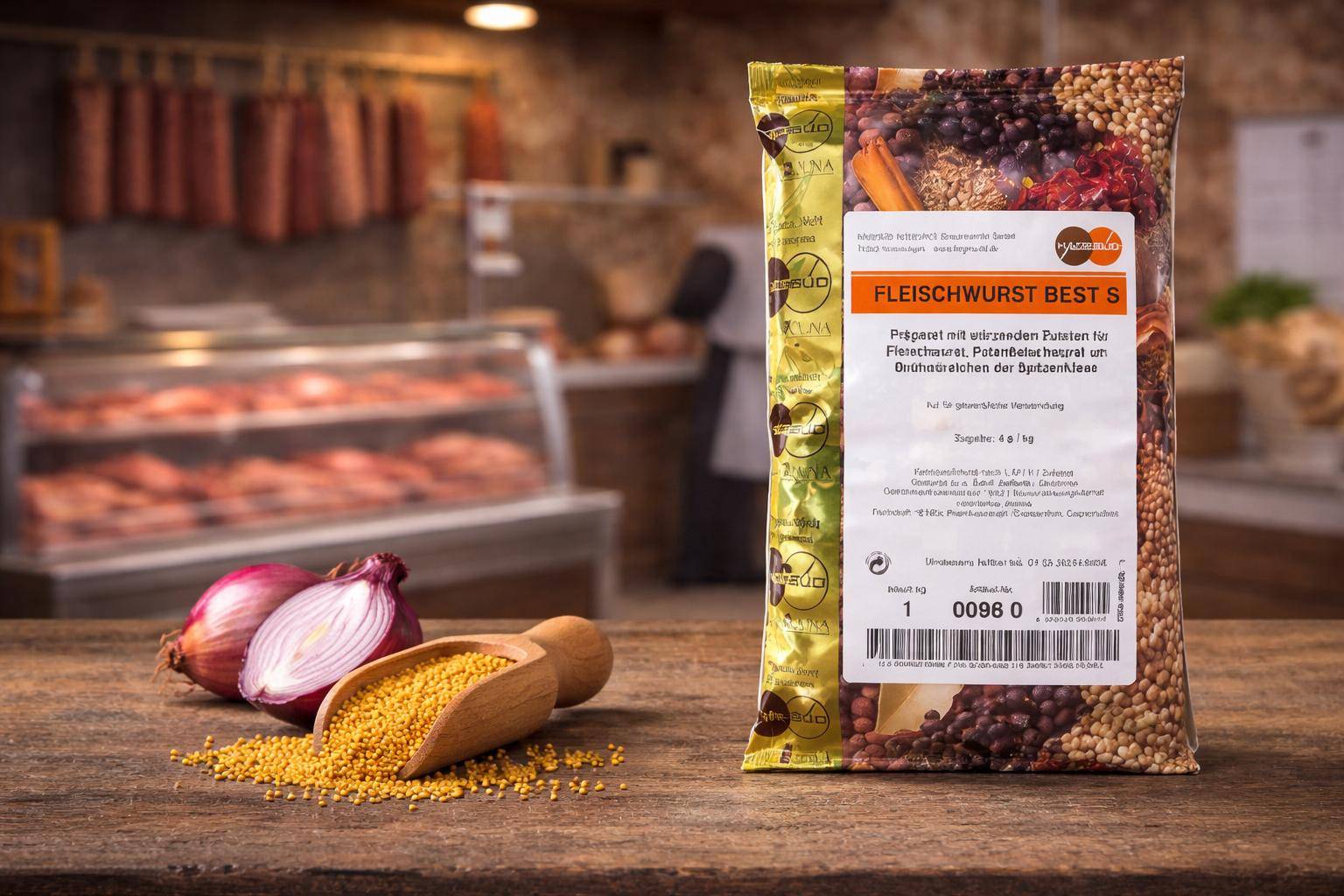 Hagesüd - Fleischwurst Best S, 1 kg Beutel