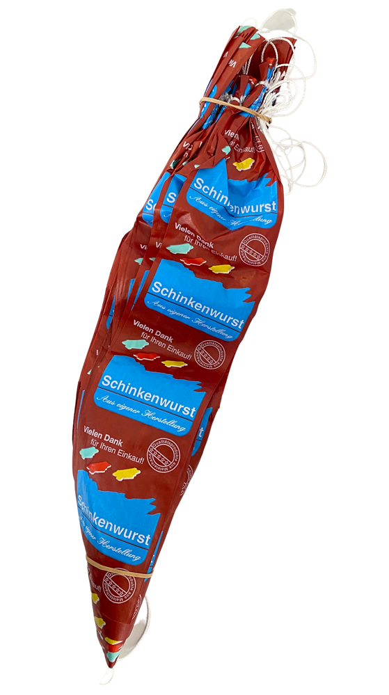 Walsroder - F plus braun, Hausdruck "Schinkenwurst", Kaliber 60/50 mm, 1 Bund