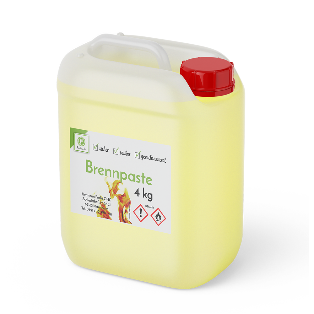 Fuduu.de - Sicherheits Brennpaste, 4 kg Kanister