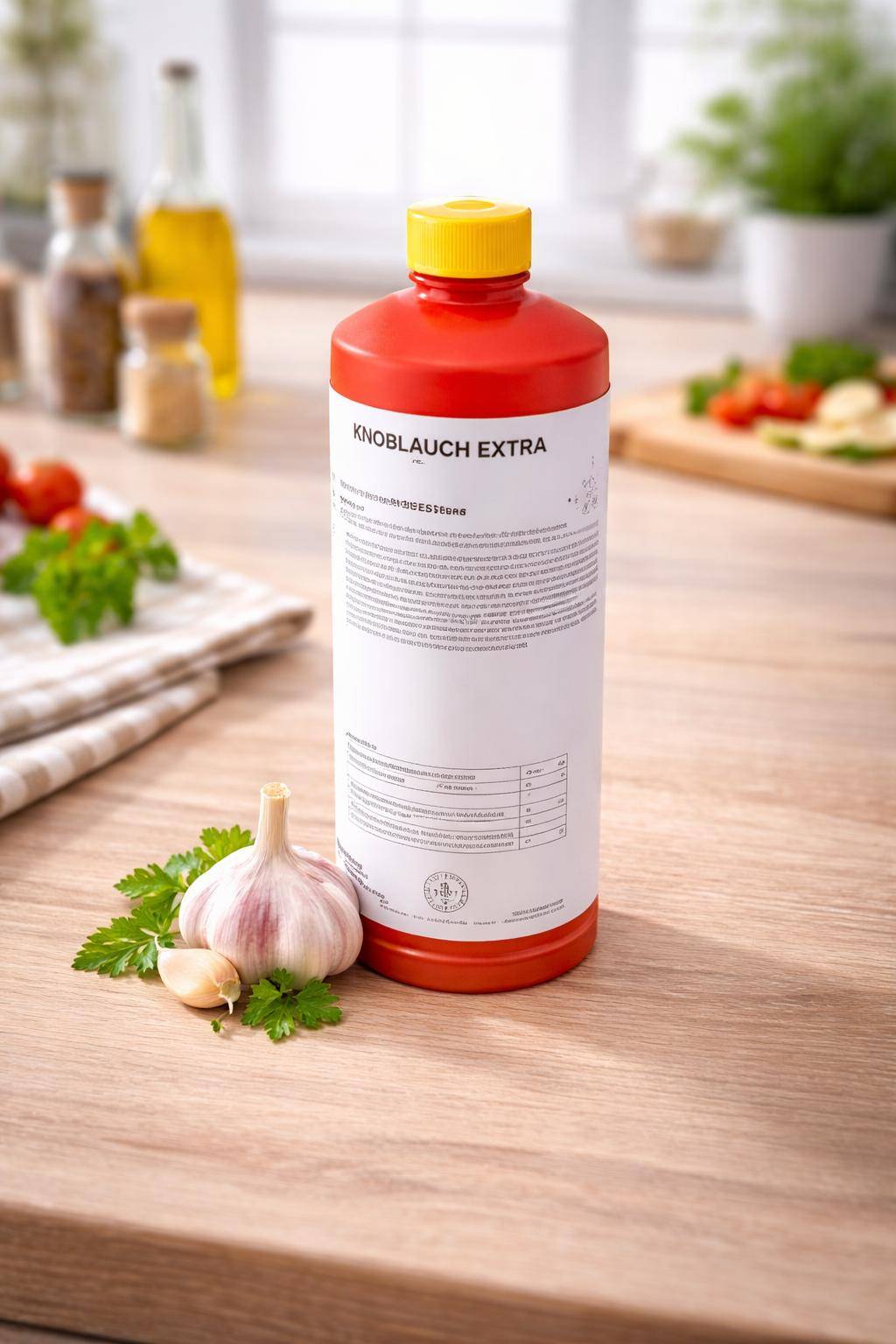 Raps - Knoblauch extra flüssig, 1 kg Flasche