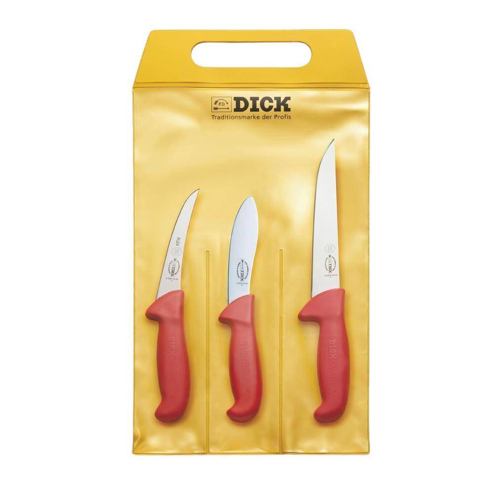 F. DICK - 3 teiliges Messerset "Jagd Indoor", ErgoGrip, 82556100