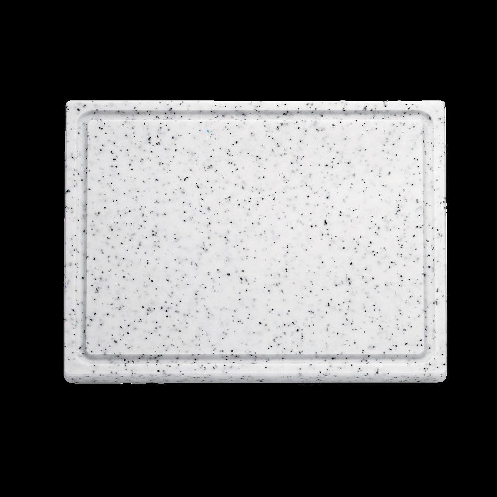 F. DICK - Kunststoff-Schneidbrett 53 x 32,5 x 1,8 cm, weiß-marmoriert, 9153000-90