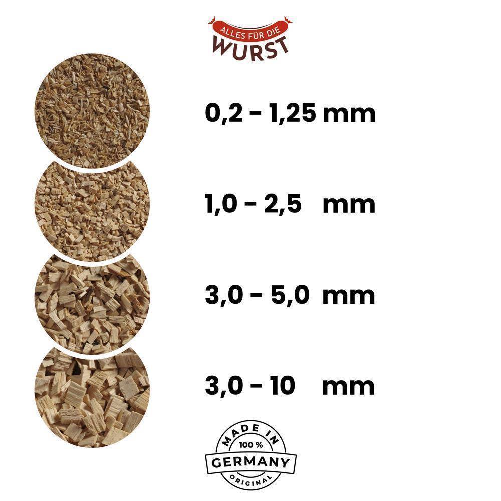 Alles für die Wurst - Räuchermehl Buche 20/160, grob, 5 kg Eimer