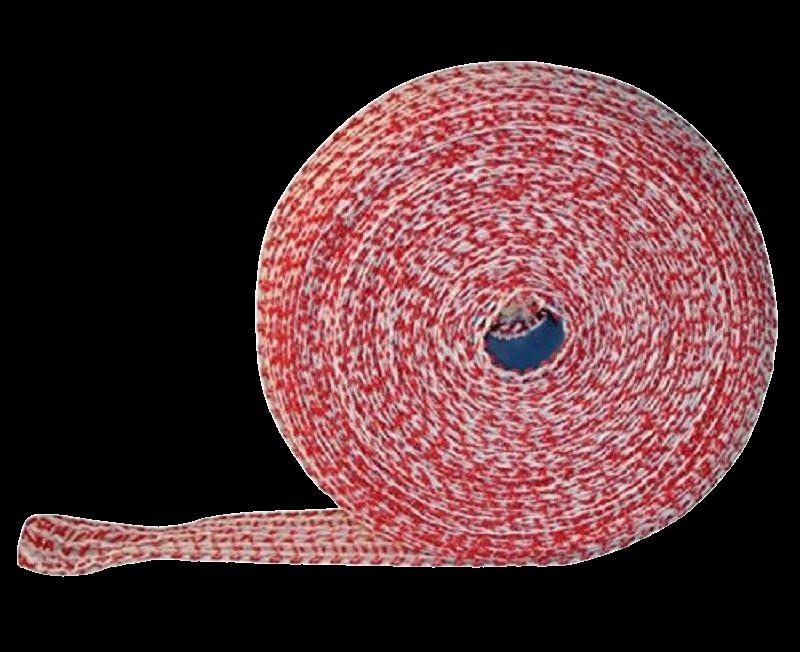 Lachsschinkennetze 50m rot/weiß - 14er