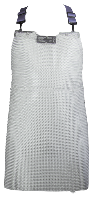 Niroflex - Stechschutz-Schürze, 80 x 55 cm, Beriemung in blau