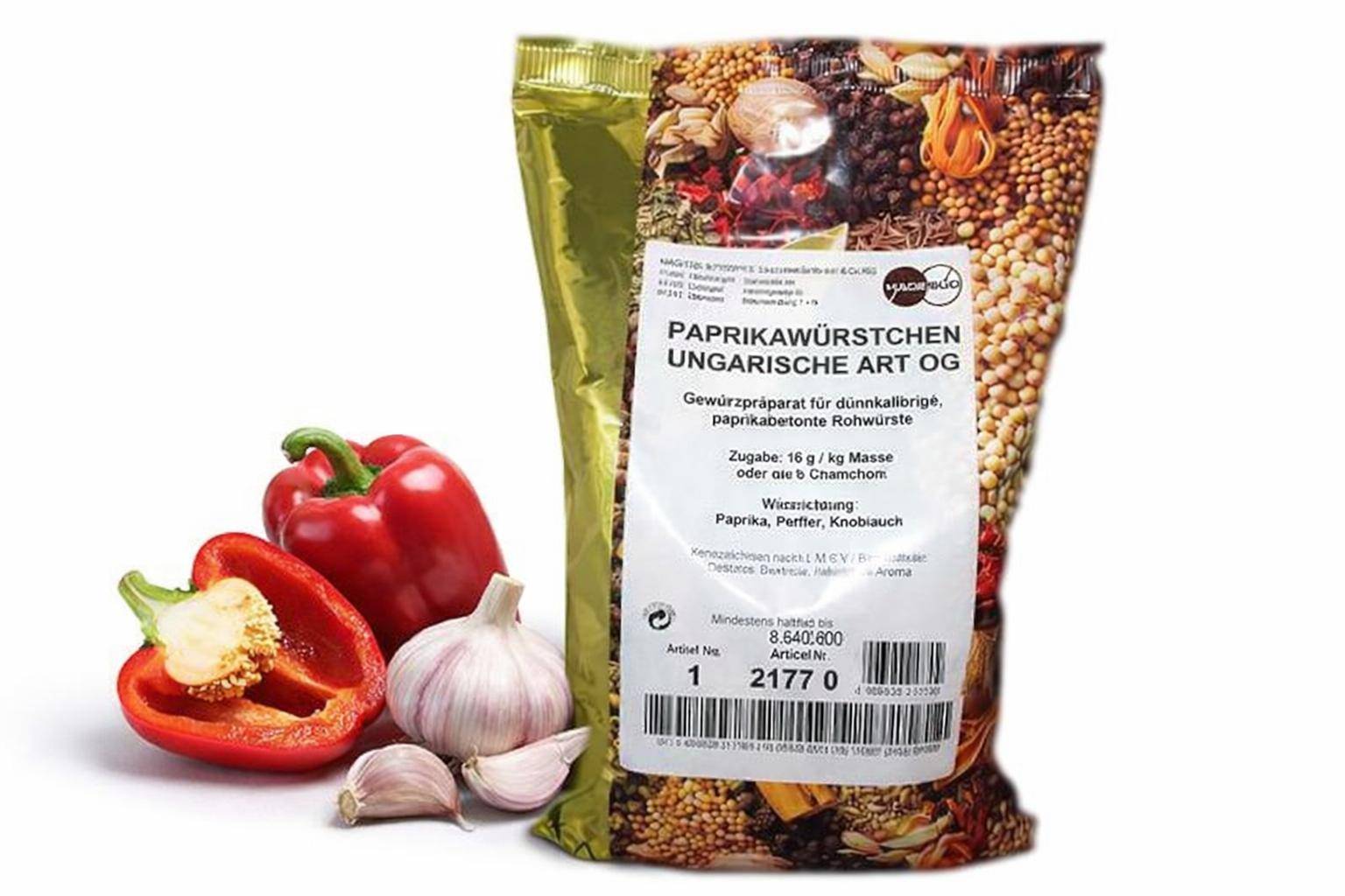 Hagesüd - Paprikawürstchen, ungarische Art, 1 kg Beutel