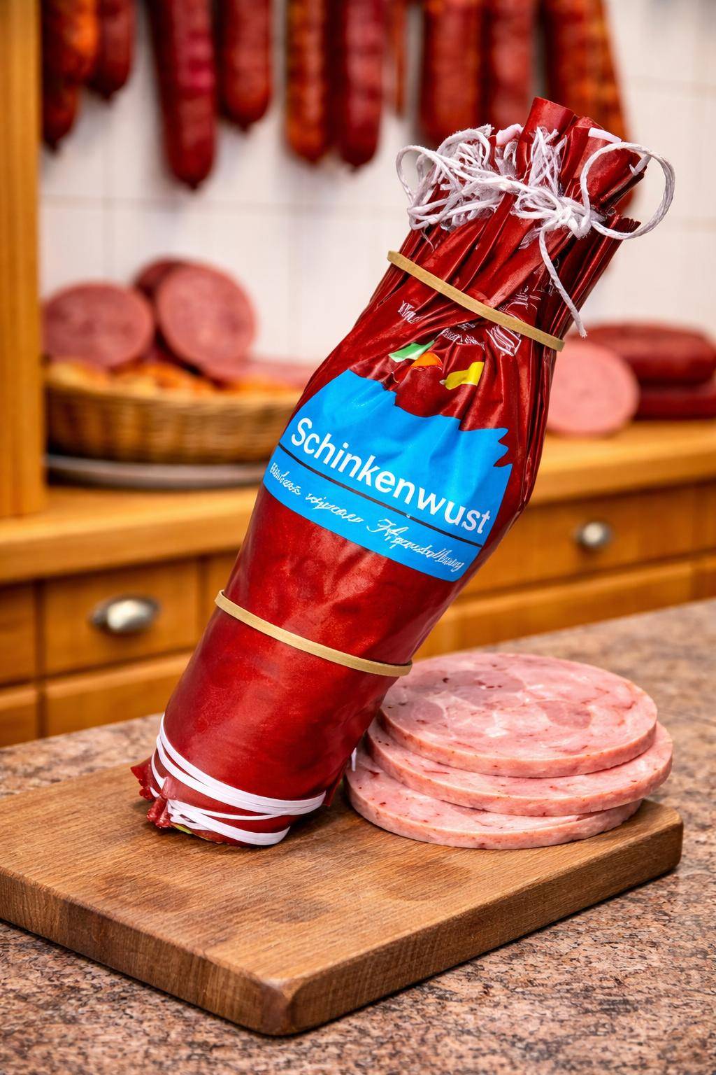 Walsroder - F plus braun, Hausdruck "Schinkenwurst", Kaliber 55/21 mm, 1 Bund