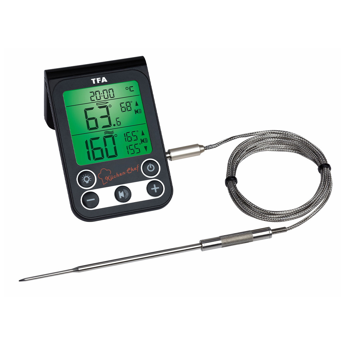 TFA - Digitales Grill-Braten-/Ofenthermometer, schwarz TFA - Digitales Grill-Braten-/Ofenthermometer, schwarz