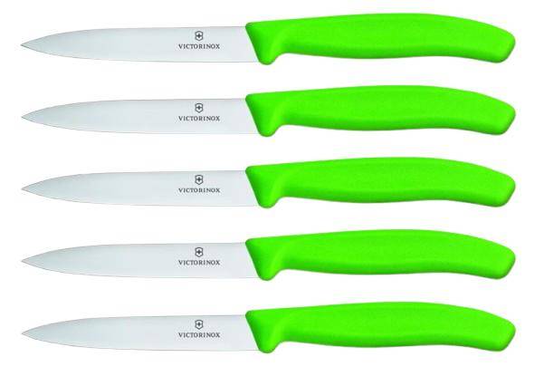 Victorinox - Küchen- Gemüsemesser Set, verschiedene Farben, 6.7706.L, (5 Messer à 1 Set)