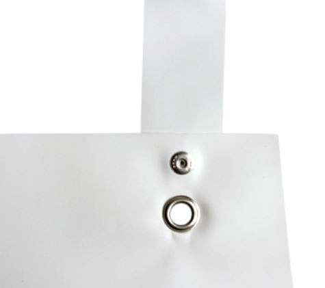 Schlachthausschürze "Primus", offen, 100 cm, weiß