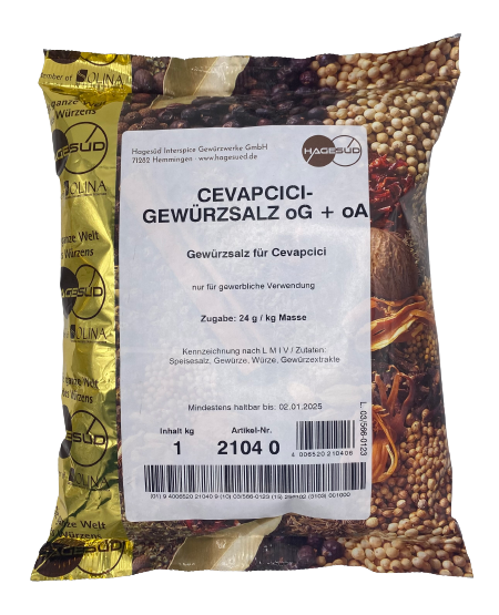 Hagesüd - Cevapcici Gewürzsalz, 1 kg Beutel