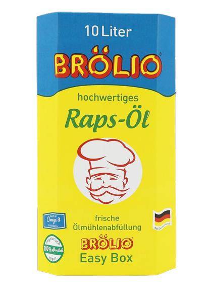 Brölio - Rapsöl, 10 Liter Bag-in-Box