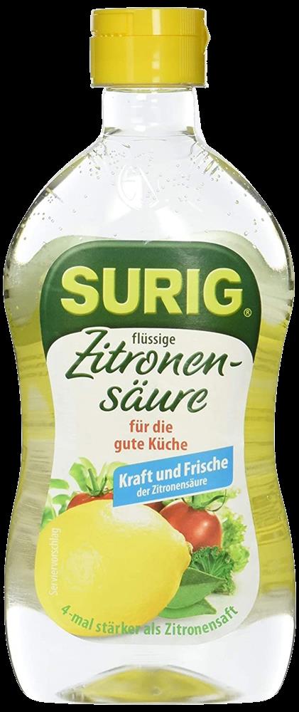 Surig - Zitronensäure, 390 ml Flasche