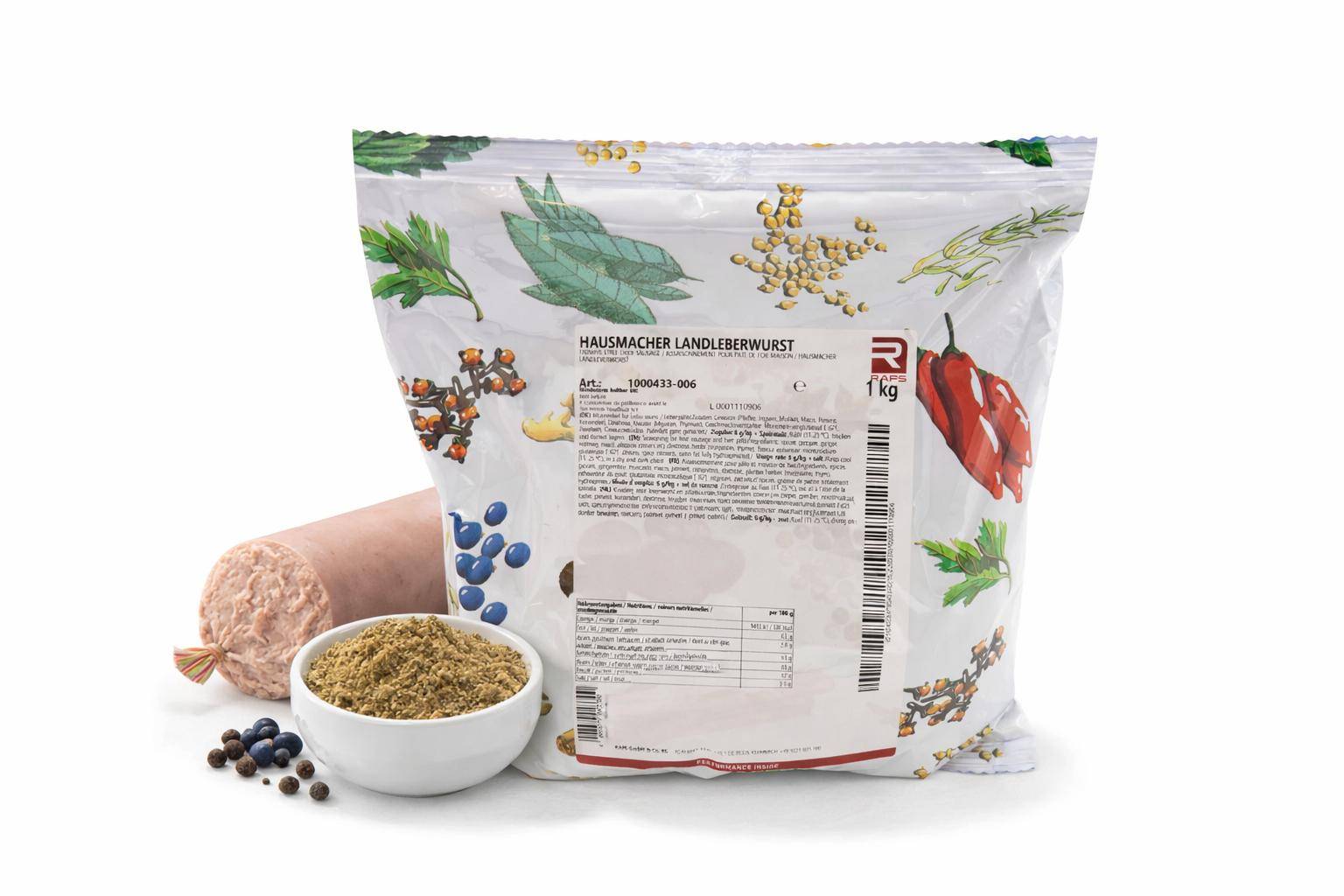 Raps - Hausmacher Landleberwurst Würzung, 1 kg Beutel