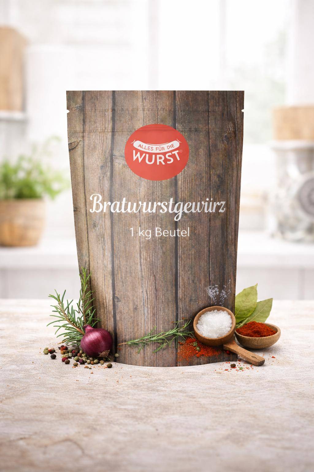 Alles für die Wurst - Bratwurstgewürz, 125 g Beutel
