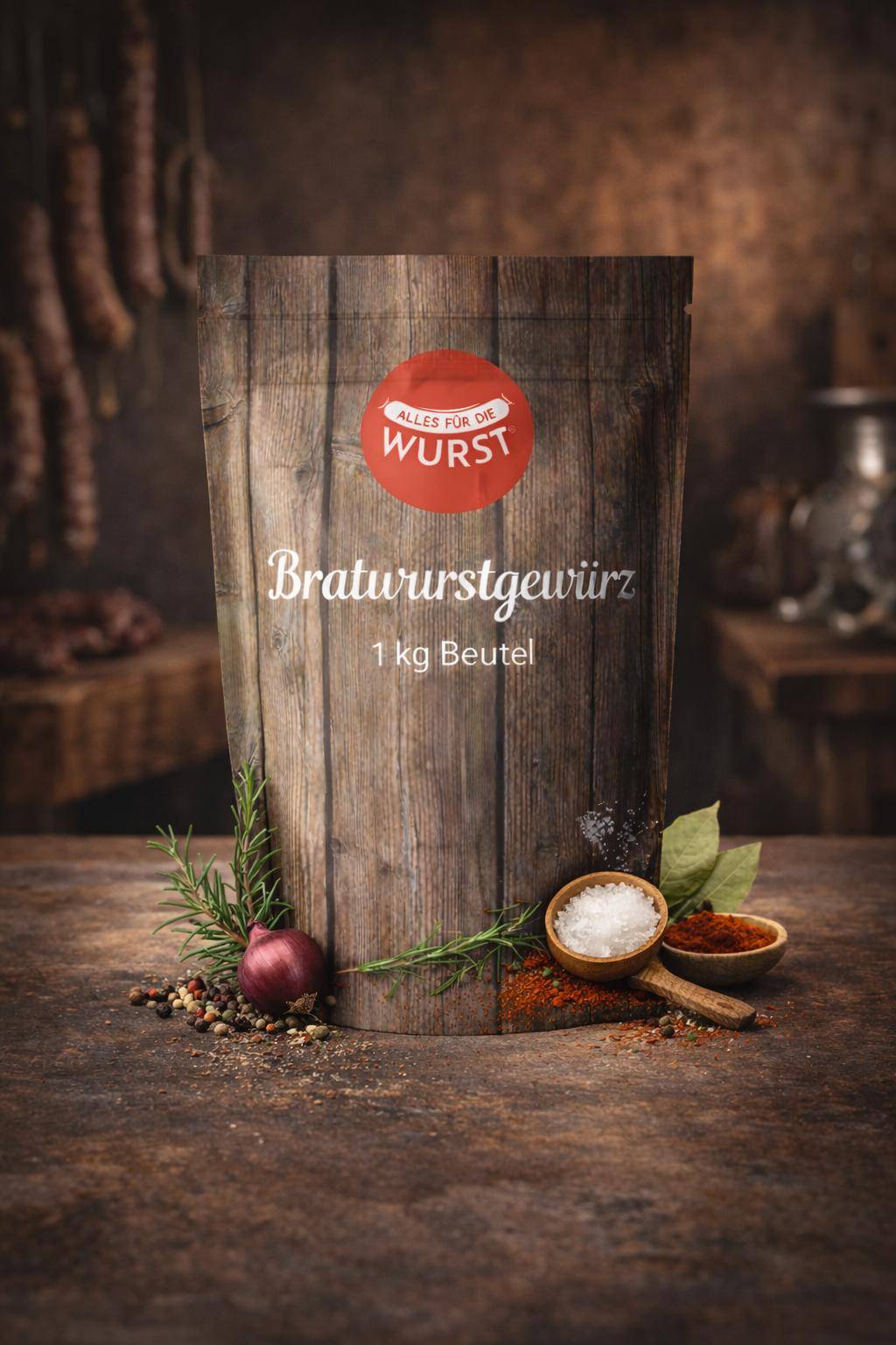 Alles für die Wurst - Bratwurstgewürz, 125 g Beutel